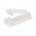 Nylon Adhesive Cable Clip Wire Clamp Organizer Holder Inner Size 32x7mm White 20pcs 