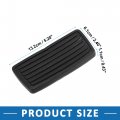 A Absopro Brake Clutch Pedal Pad Cover 46545-s84-a81 For Honda Civic 2001-2015 Rubber Black