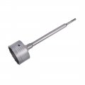 Wall Hole Drill Bit 100mm Concrete Cement Stone Saw Cutter 290mming Depth Round Shank With Connecting Rod For Sds X4 Impact 