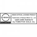 Au-tomotive Gold Laser Etched Logo Cut-out License Plate Frame For Nissan Pro-4x Rugged Black
