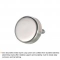 Uxcell Screw Cover Cap 20pcs 16mm Diameter Bright Light Stainless Steel Mirror Decorative Screws Nails For Advertising Board