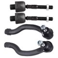 4 Piece Front Inner And Outer Tie Rod End Kit For Honda Accord 2008 2012 Ev800461 Es800460 Es800459 