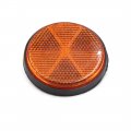 Uxcell 8pcs 6mm Dia Orange Plastic Screw Mount Reflective Motorcycle Warning Reflector