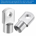 Uxcell Gas Spring Strut M8 Joint Fitting Female Threaded Connectors Steel Silver Tone 8pcs