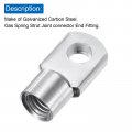 Uxcell Gas Spring Strut M8 Joint Fitting Female Threaded Connectors Steel Silver Tone 8pcs