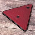 Qiilu Duokon Triangle Reflector Safty Rear Red For Rv Trucks Trailers Gatepost