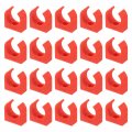Uxcell 100pcs U-shaped Water Pipe Clamps Ppr Clips U Shaped Clip Fit For 20mm 0 79 Od Pipes And Tubing Hoses Support Red
