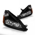 Instyleparts Clear Lens Headlights With Black Housing Made For And Honda Accord 03-07 