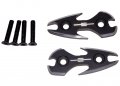 Yana Shiki A4028bk Black Tattoo Style Mirror Block-offs For Suzuki Gsx 1300r Hayabusa 