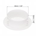 Uxcell Round Vent Cover Abs Plastic Adjustable Air White For 2 3 Diameter Hole 4pcs