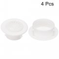 Uxcell Round Vent Cover Abs Plastic Adjustable Air White For 2 3 Diameter Hole 4pcs