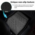 T Tgbros Custom Fit For Floor Mats 2020-2023 Ford Explorer Fits 6 And 7 Passenger Models All-weather Liners Front Rear Row Full