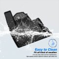 T Tgbros Custom Fit For Floor Mats 2020-2023 Ford Explorer Fits 6 And 7 Passenger Models All-weather Liners Front Rear Row Full