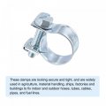 Uxcell 13-15mm Mini Fuel Injection Hose Clamp Zinc Plated Steel Line 20pcs