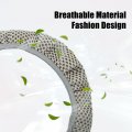 X Autohaux Steering Wheel Cover Universal Elastic Stretch Antislip Breathable Microfiber Ice Silk Interior Trim Protector For