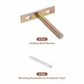 Uxcell 4pcs Floating Shelf Bracket 3 Inch Wall Mounting Blind Support Hidden For Wood Shelves Colorful