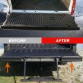 Tailgate Molding Cap Protector Rear Abs For Ford F-150 2009 2014 Black Textured Surface Replacement Top Cover