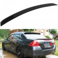 Ocpty Rear Trunk Spoiler Wing Abs Glossy Black Compatible With 2006-2007 For Honda Accord