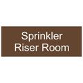 Compliancesigns Engraved Acrylic Room Name Sign 8 X 3 In With English Brown 