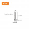 Uxcell M1-0 25 X 6mm 100pcs Flat Round Head Screws 304 Stainless Steel Phillips Drive Machine Hardware Fastener For Furniture