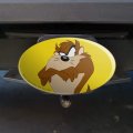 Looney Tunes Taz Oval Tow Trailer Hitch Cover Plug Insert