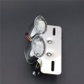 Smt-chromed Base Clear Lence Universal Cat Eye Custom Tail Brake License Plate Light Compatible With Scooter Cruiser Chopper