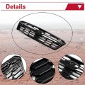 Hecasa Grille With Molding Trim Compatible 2018-2020 Subaru Crosstrek Replace For 91123fl170 91123fl121 Radiator Bumper Grill