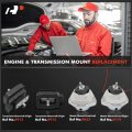A-premium 4pcs Engine Motor Mount And Transmission Kit Compatible With Bmw 525i 20-2010 528i Xdrive 2009-2010 530i 545i 645ci