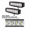 Willpower 2pc 6 Inch 18w Slim Led Light Bar Spot Offroad Drivings 12v 24v Waterproof Fog Lamps Work Light For Truck Tractor Car