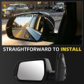 Dasbecan Side Rear View Mirror Compatible With 2017 2018 2019 Gmc Acadia Sl Sle Power Glass Bind Spot Heated Door Mirrors