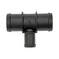 Coolant Hose Connector For Audi Tt Quattro 2001 2002 2003 2004 2005 2006 Black Plastic N90692901 Barb End And Male Inverted