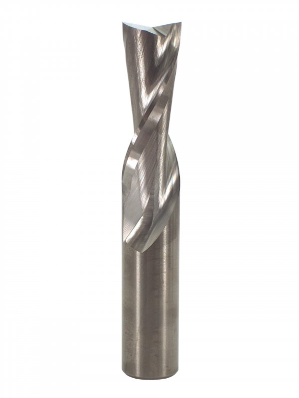 Ld5125 Left Hand Spiral Router Bit Down Cut Solid Carbide 0 5 In Cutting Diameter And Shank 1 25 Length 3 Overall