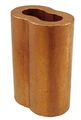 Loos Cableware Sl2-1 50 Piece Plain Copper Duplex Oval Crimping Sleeve Set For 1 32 Diameter Wire Rope 