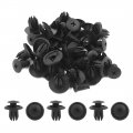 Uxcell 20 Pcs 10mm Dia Hole Black Plastic Car Fender Rivets Panel Clip Screw Fastener