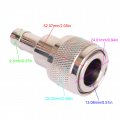 Boat Engine Fuel Line Connector 033498-10 For Honda 3 8 Barb Hose-to-tank 91 Newer Chrome Plated Tank Side Female