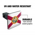 Florida State Flag Tow Trailer Hitch Cover Plug Insert