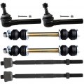 Ocpty New 6-piece Fit For Cadillac Escalade Chevy Silverado 1500 Suburban Tahoe Gmc Sierra Yukon 2 Inner Outer Tie Rod End Sway
