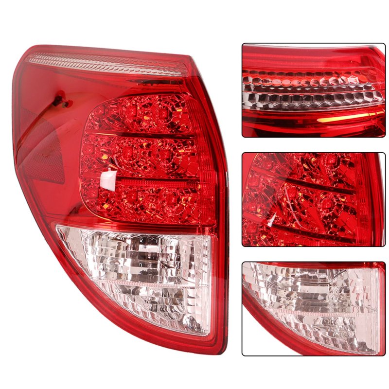 Left Driver Side Tail Light Replacement For 2006 2008 Toyota Rav4 Rear Brake Lamp 8156142100 To2818127 Chrome Red