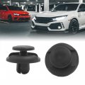 100pcs Black Plastic Rivets Fasteners Retainrt Push In Type Clips 7mm For Car