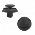 100pcs Black Plastic Rivets Fasteners Retainrt Push In Type Clips 7mm For Car