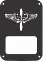 Jeeptails Army Air Corps Wings- Jeep Jk Wrangler Tail Lamp Light Covers Black Set Of 2 