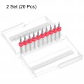 Uxcell Pcb Drill Bits 0 1mm Tungsten Carbide Rotary Tools Jewelry Cnc Engraving Print Circuit Board Micro 1 8 Inch Shank 2 Set
