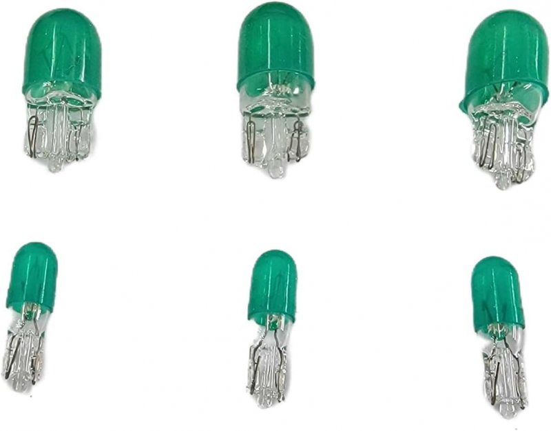 Climate Control Bulbs For 2000 To 2006 Toyota Tundra Hvac Replacement 6 Pack With E74 And 194 Green Caps