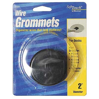 2in Round Wire Grommet Black