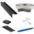 Recpro Rv Insert Roof Trim With 3 4 Leg Black Or White Color Options Pieces 92 Length Aluminum  Kit 15 Feet 