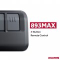 Liftmaster 893max Security 2 0 3-button Gate Operator Remote Control With Visor Clip Pack Of 3