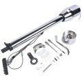 Street Hot Rod Stainless Tilt Steering Column 28 Polished Finished Chrome Shift Automatic With Adapter No Key