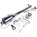 Street Hot Rod Stainless Tilt Steering Column 28 Polished Finished Chrome Shift Automatic With Adapter No Key