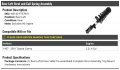 Rear Left Driver Side Strut And Coil Spring Assembly Compatible With 1997-2001 Toyota Camry 2 2l 4-cylinder
