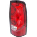 Chevy Silverado 1500 3500 Classic Tail Light Assembly 2007 Passenger Side Black Trim Fleetside All Cab Types Capa Certified 